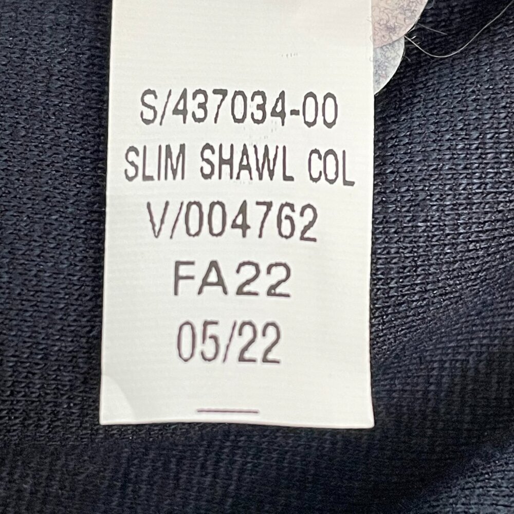 Banana Republic Slim Shawl Collar Knit Blazer Jacket Navy Blue Medium - Picture 11 of 12